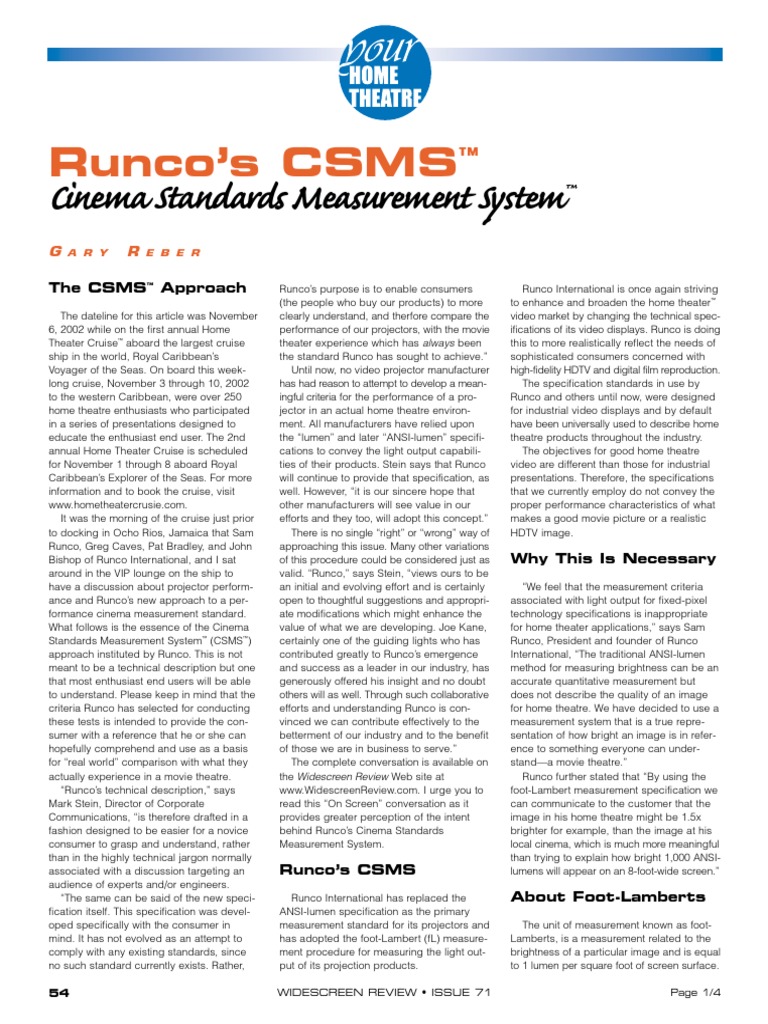 WSR Csms Story | PDF | Optics | Nature