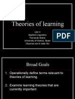 Tema 4 Theories of Learning