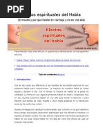 Efectos Espirituales Del Habla