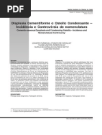 Displasia cementiforme e osteíte condensante