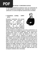 Existencia Social y Conciencia Social