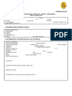 FORMULARIO 003 - Registro Lugar Del Hecho y Secuestro