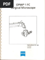 Zeiss OPMI 1 FC Surgical Microscope User Manual PDF