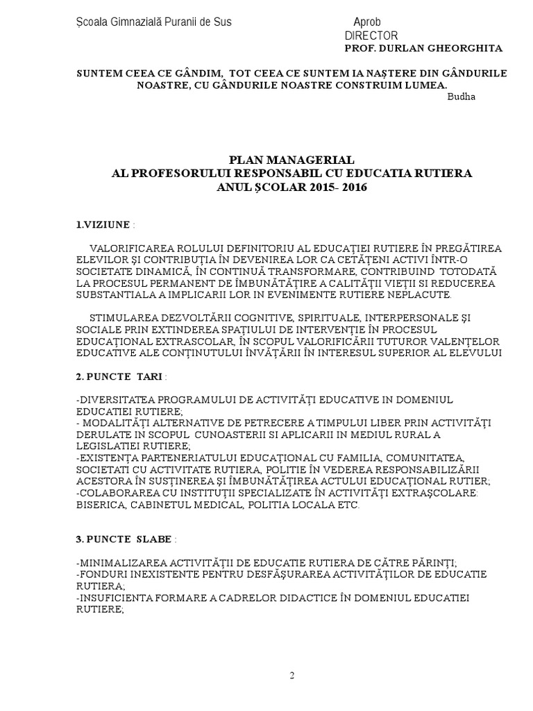 Educatie Rutiera | PDF