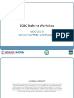 ECBC Training Workshop: Service Hot Water and Pumping