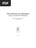 Tres Aberturas Em Ontologia