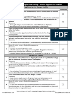 Freight Forwarder Invoice Approval Checklist