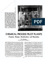 Chemical Process Pilot Plants.
