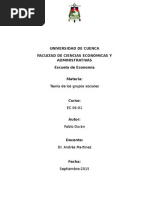 Teoria de Los Grupos Sociales Burgueses vs Proletaiado