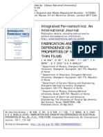 Integrated Ferroelectrics: An International Journal