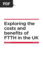 Exploring the costs and benefits of fibre to the home (FTTH) in the UK