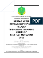 Kertas Kerja Kursus Kepimpinan 2015