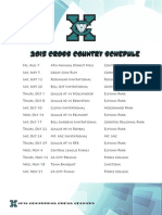 2015 Schedule