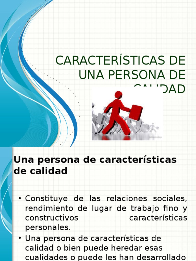 Características de Una Persona de Calidad PDF