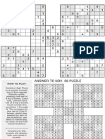 Printable Sudoku High-Five, Dec. 7