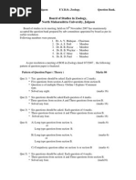 F. Y. B. Sc. (Zoology) Question Bank