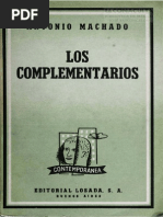  Los Complementarios - Antonio Machado