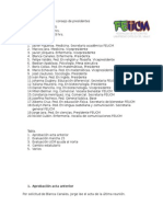 Acta Reunión Consejo de Presidentes y FEUCM 21 de Octubre
