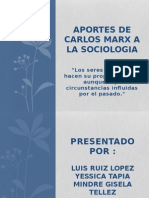 Aportes de Carlos Marx A La Sociologia