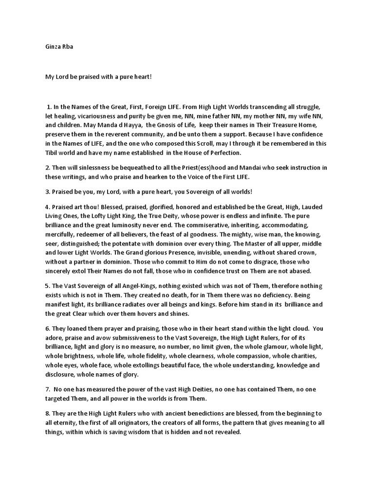 Ginza Rba Pdf Adam And Eve Prophet