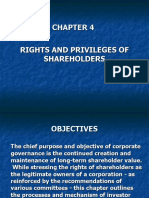 Rights and Privileges of Shareholders