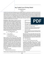 Analyzing Capital Asset Pricing Model 294474716
