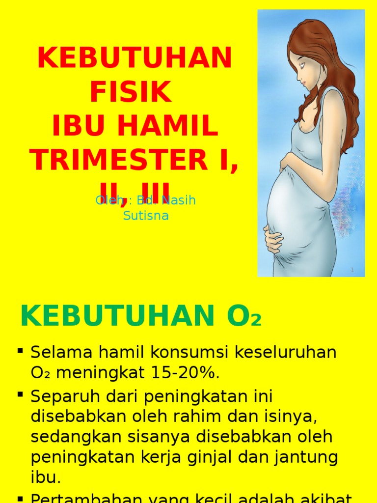 kebutuhan fisik bumil trimester 1 2 3 kebutuhan fisik bumil trimester 1 2 3