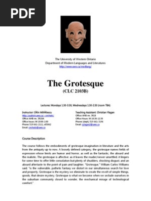 Calin Mihailescu The Grotesque Grotesque Plagiarism