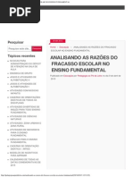 Analisando as Razões Do Fracasso Escolar No Ensino Fundamental