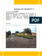 Plan de Manejo de Transito y Señalizacion