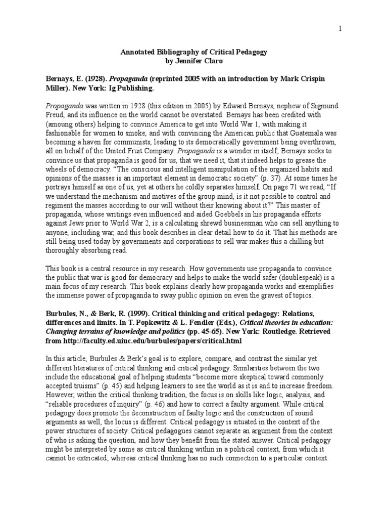 Critical annotation example picture