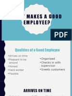 What Makes A Good Employee?