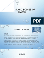 Forms and Bodies of Water