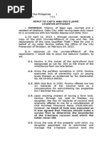 Sample Reply Pleading