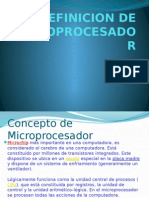 Definicion de Microprocesador