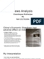 News Analysis: Chandreyee Mukherjee M1 Roll-151701004