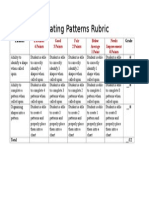 Creating Patterns Rubric