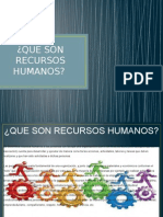 Que Son Recursos Humanos?