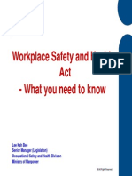 Workplace Safety and Health Act - What You Need To Know