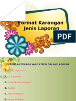 Format Karangan Jenis Laporan