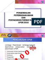 Penataran Format Instrumen Pentaksiran Upsr Matematik Mulai 2016