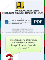 Teknik Penyusunan Rencana Induk Sistem Pengelolaan Air Limbah Terpusat