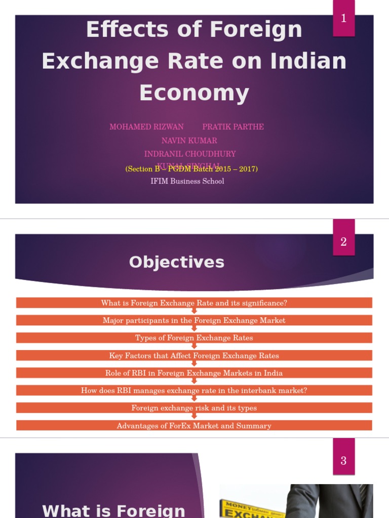 Effects Of Foreign Exchange Rates On Indian Economy Exchange Rate - 