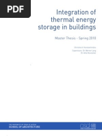Integration of thermal energy storage in buildings