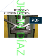 Informe Ensayo Flexion Estatica