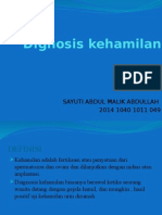 Dignosis Kehamilan