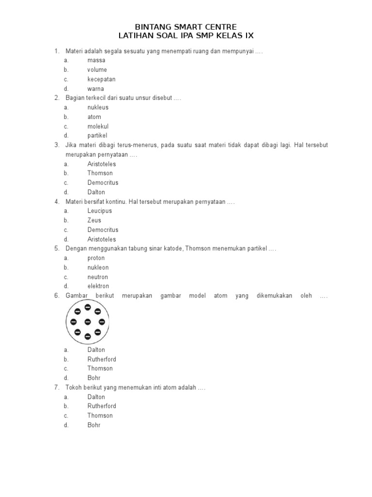 Latihan Soal Fisika Kelas 9 Doc