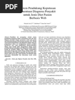 Download Sistem Pendukung Keputusan Penentuan Diagnosa Penyakit untuk Jenis Diet Pasien Berbasis Web by Fitriyah Az SN292230311 doc pdf