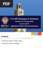 CE G551 Dynamics of Structures: BITS Pilani