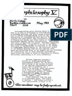 5. Sessions George Ecophilosophy Newsletter 5 May 1983